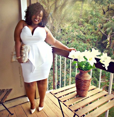 Rock Dresses, All White Party, Flattering Outfits, Plus Size White, Curvy Fashionista, Women Dresses Classy, Big Girl Fashion, Plus Size Beauty, Plus Size Fashion For Women