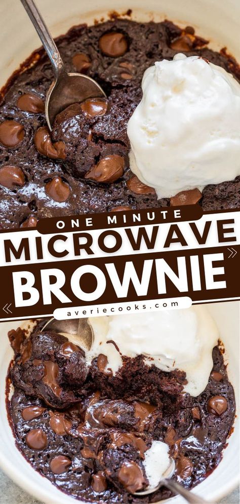 Mug Brownie Recipes, Mug Dessert Recipes, Easy Brownie Recipe, Microwave Brownie, Mug Dessert, Microwave Mug Recipes, Easy Brownies, Mug Desserts, Microwave Dessert