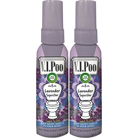 Spray de perfume para inodoro Air Wick VIPoo, Lavender Superstar, 2ct (2X1.85oz) Poop Spray, Poo Spray, Toilet Spray, Air Wick, Purse Essentials, Wicked, Lavender, Spray, Purse