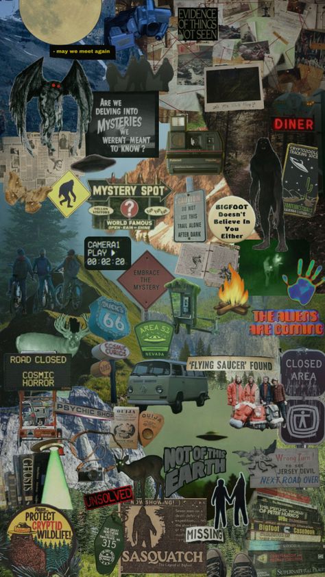 #cryptid #cryptidcore #ghost #vintage #hiking #summer #unsolved Cryptidcore Aesthetic, Black Hole Wallpaper, Paranormal Aesthetic, Vintage Hiking, Call Of Cthulhu Rpg, Hiking Summer, Creamy Mac And Cheese, Dipper Pines, Paranormal Investigation