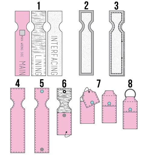 Keychain Chapstick Holder Tutorial Chapstick Holder Keychain Pattern, How To Make Lip Balm Holder, Diy Lip Balm Holder Free Pattern, Chapstick Holder Tutorial, Chapstick Keychain Holder Diy, Diy Chapstick Holder Pattern, Lanyard Id Holder Sewing Pattern, How To Make Chapstick Holder, Cricut Chapstick Holder