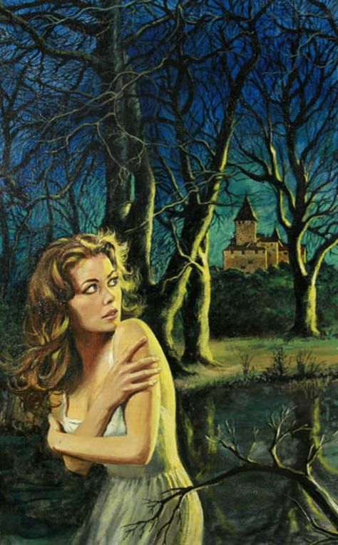 Horror Pulp Art, Gothic Romance Books, Arte Pulp, Deep Pool, Pulp Horror, Horror Book Covers, Gothic Books, Pulp Fiction Art, Horror Artwork