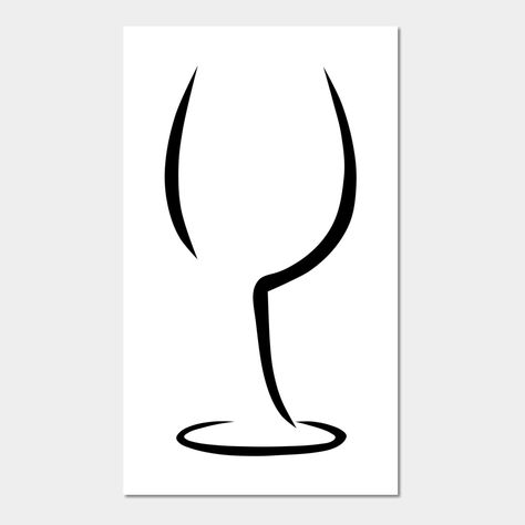 Wine Glass Drawing Simple, Wine Bottle Images, Wine Glass Wall, Wine Glass Drawing, Glass Drawing, Glass Stencil, Aesthetics Art, Wine Glass Designs, Art Aesthetics