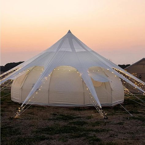 Family Camping Tent for 8-10 Person, 4 Season Glamping Yurt Tent, Hot Tent with Stove Jack, Waterproof, Windproof, and Weather Resistant Bell, Tipi, Teepee Tent : Amazon.ca: Sports & Outdoors Glamping Yurt, Tent With Stove, Hot Tent, Yurt Tent, Tent Stove, Family Tent Camping, Teepee Tent, Winter Festival, Camping Glamping