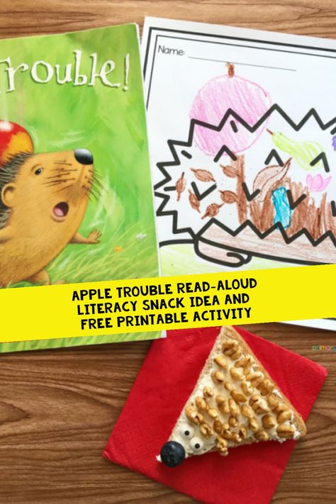 Grab the FREE printable and see the snack idea to use with Apple Trouble. It’s a fun Literacy Snack Apple Read-Aloud for fall! Apple Trouble Book Activities Free, Apple Trouble Book Activities, Apple Literacy, Kindergarten Snacks, Apple Kindergarten, Apple Preschool, Apple Unit, Free Printable Activities, Apple Season