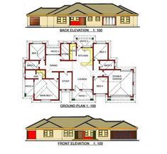 Gosebo Floorplan House Modern House – Modern House Gosebo House Plans, 4 Bedroom House Plans Single Storey Simple, 3 Bedroom Single Storey House Plans, 3 Bedroom House Plans South Africa, 4bedroom House Plans Simple, Free House Plans 3 Bedroom, 4 Bedroom House Plans South Africa, Brick House Plans, Tuscan House Plans