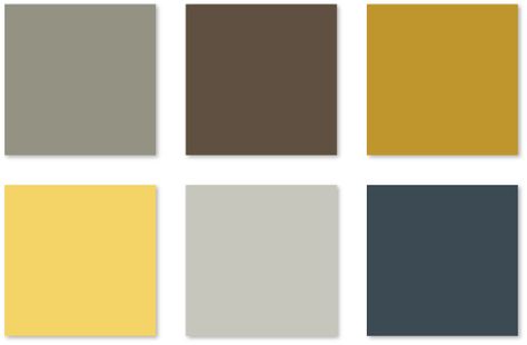 brown and yellow color scheme | color challenge | brown+yellow+grey » Kerri Bradford Studio Kerri Bradford, Yellow Color Scheme, Brown Color Schemes, Yellow Colour Scheme, Yellow Living Room, Room Color Schemes, Color Challenge, Brown Living Room, Spare Bedroom