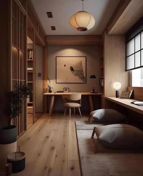 Wohne Im Tiny House, Dressing Design, Japandi Interiors, Japanese Home Design, Japandi Home, Study Room Design, Japandi Design, Japandi Interior, غرفة ملابس