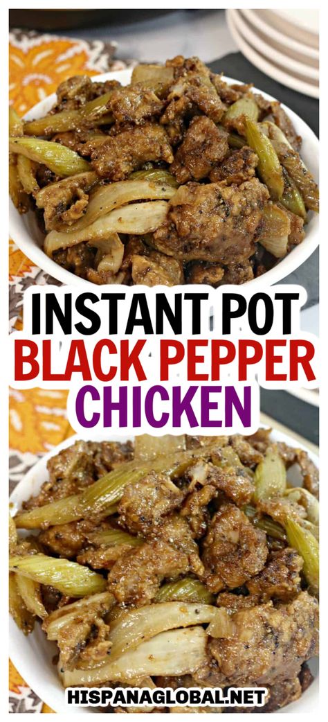 Crockpot Black Pepper Chicken, Black Pepper Chicken Instant Pot, Chicken Black Beans Corn Instant Pot, Instant Pot Lemon Pepper Chicken And Rice, Chicken Arborio Rice Instant Pot, Best Chicken Dishes, Black Pepper Chicken, Recipes With Chicken And Peppers, Ginger Sauce