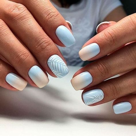 Proposal Nails, Rounded Acrylic Nails, Light Colored Nails, Light Nails, Ombre Acrylic Nails, Ombre Nail Designs, Her Nails, Nagel Inspo, Cat Kuku