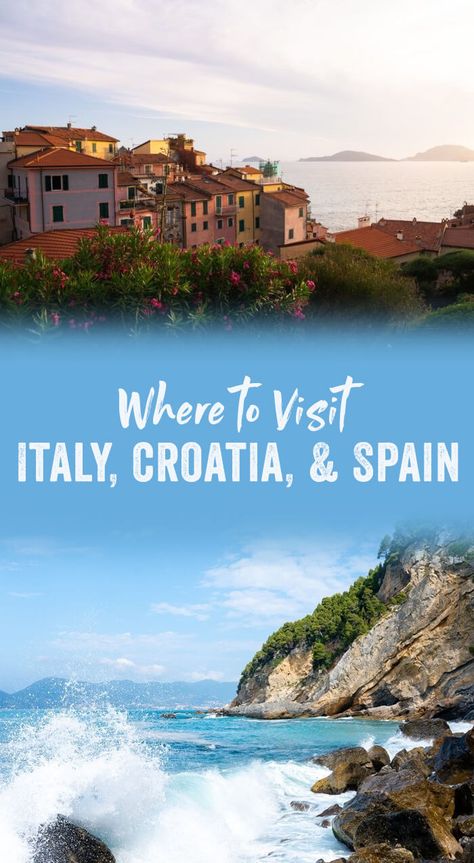 Croatia Itinerary, Croatia Vacation, Greece Itinerary, Mediterranean Travel, Spain Itinerary, Europe Italy, Croatia Holiday, Spain Vacation, Vacation Itinerary