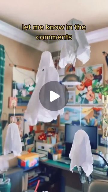 Preschool Crafts & Activities on Instagram: "How to make a DIY miniature flying ghost halloween mobile craft with glue and toilet paper. This is so much fun for kids to make this halloween. It’s a different take on the cheesecloth ghosts that are really popular right now 👻

Amazing craft by @timmsevitz
.
.
.
.
.
#halloweencrafts #ghost #halloween #halloweendecor #halloween2024 #halloweendiy #halloweencraft #halloweencraftsforkids #halloweencrafting
#papercrafts #papercraft #papercrafting #craftsforkids #kidscrafts #getcreativewith #preschoolcrafts #easycrafts #invitationtoplay #montessoriathome #finemotorskills #cutecrafts #ideasforkids #craftingwithkids #recycleandplay #toddlerplayideas #busytoddler #reusereducerecycle #finemotorskills #motorskills
#mrmintz" Toilet Paper Ghosts, Ghost Projects For Kids, Ghost Paper Craft, Ghost Crafts Preschool, Ghost Activities, Halloween Flying Ghost, Preschool Crafts Activities, Halloween Toilet Paper, Halloween Mobile