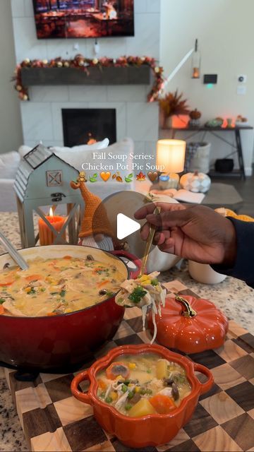 Fruncheska Jenkins | Episode 5 of the Fall Soup Series: Chicken Pot Pie Soup 🤎

A fun twist to the original “Chicken Pot Pie” but now made into a soup! I hope... | Instagram Board Meals, Dutch Oven Soup, Chicken Shredded, Chicken Pot Pie Soup, Pot Pie Soup, Fall Soup, Fall Soups, Savory Soups, Mexican Food Recipes Easy