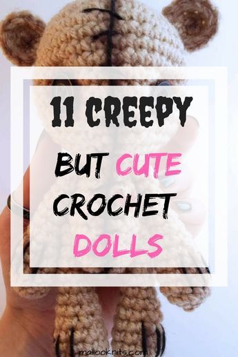 A tribute to creepy crochet amigurumi dolls | creepy cute crochet amigurumi Creepy Cute Crochet, Creepy Crochet, Dolls Creepy, Cute Crochet Amigurumi, Crocheted Dolls, Creepy Toys, Doll Patterns Free, Crochet Hack, Crochet Small