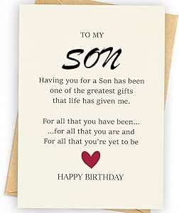 Gifts For Adult Son, Birthday Prayer For Son, Happy 21st Birthday Son, Happy Birthday Son Wishes, To My Son From Mom, Son Happy Birthday, Message To My Son, Birthday Card Son, Son Birthday Card