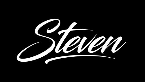 Steven Tattoo Name, Steven Name, Tatto Name, Car Sticker Design, Logo Name, Arm Tattoos, Chevy Truck, Name Tattoo, Name Tattoos