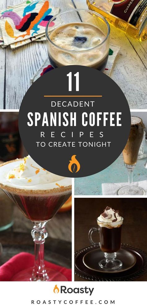 Indulge yourself with our 11 decadent Spanish coffee recipes you can create tonight.  Bold and extremely satisfying, we have recipes perfect to kickstart your day or for your mid-afternoon pick-me-up. Or try it for an after dinner coffee cocktail! Try one today!  #spanishcoffee #spanishcoffeerecipes #spanishcoffeecocktail #spanishcoffeehowto #coffeerecipesathome #kahluacoffee Craving Coffee, Cappuccino Recipe, Coffee Brownies, Spanish Coffee, Vietnamese Iced Coffee, Mid Afternoon, Coconut Coffee, Coffee Health Benefits, Espresso Drinks