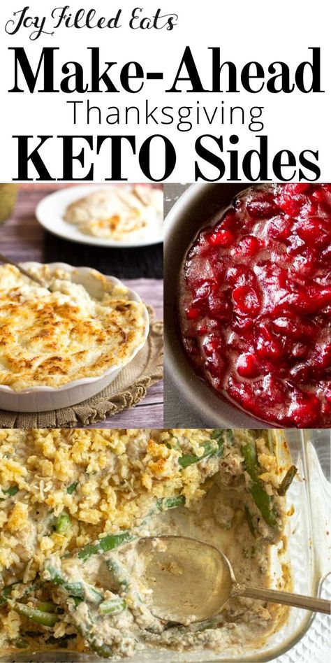 Make Ahead Keto, Low Carb Thanksgiving Recipes, Low Carb Holiday Recipes, Cena Keto, Keto Holiday Recipes, Low Carb Holiday, Keto Sides, Thanksgiving Appetizer Recipes, Desserts Keto