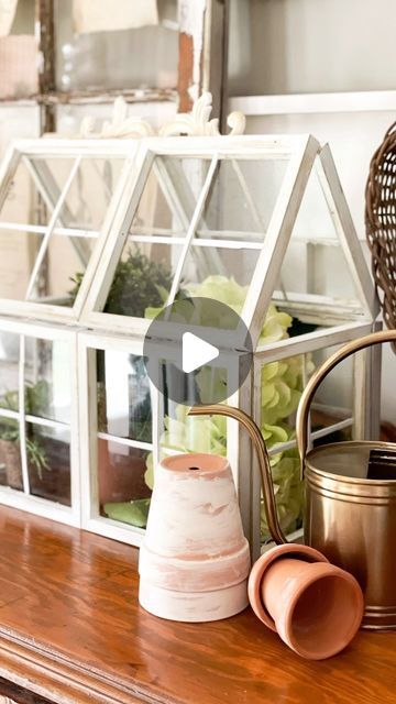 Cute Terrarium, Coffee Stir Sticks, Cold Frames, Diy Terrarium, Framed Plants, Dollar Tree Hacks, Repurposed Art, Glass Panes, A Leap Of Faith