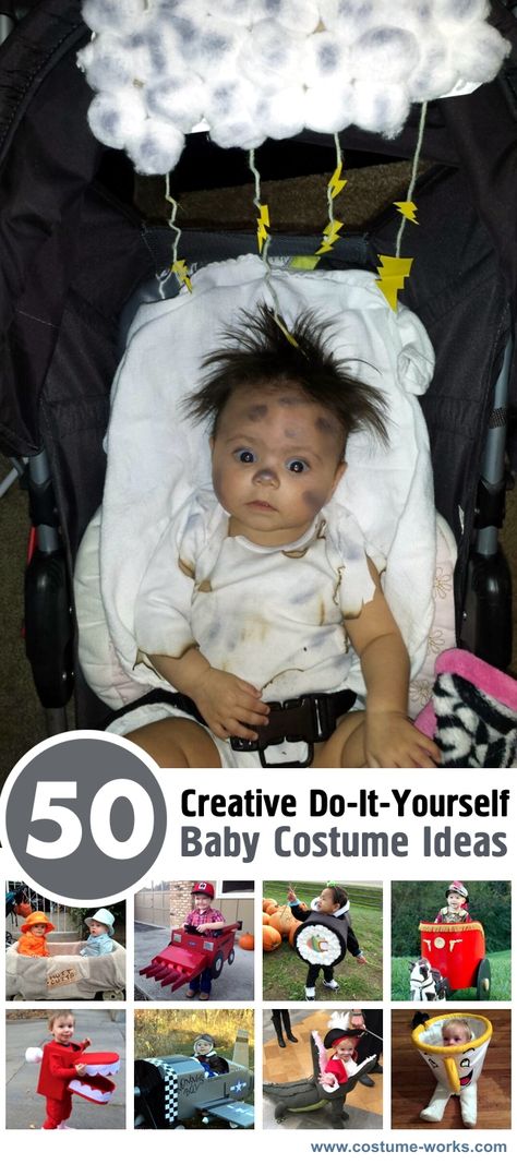 50 Creative DIY Baby Costume Ideas.  These are so cute!  Except for the Annabell doll...not sure who would dress there little one up like a murderous possessed object... Funny Baby Costumes Girl, Kostüm Baby Diy, Baby Costumes Diy, Baby Costume Ideas, Kostüm Baby, Disfarces Halloween, Diy Baby Costumes, Angel Halloween Costumes, Costume Carnaval