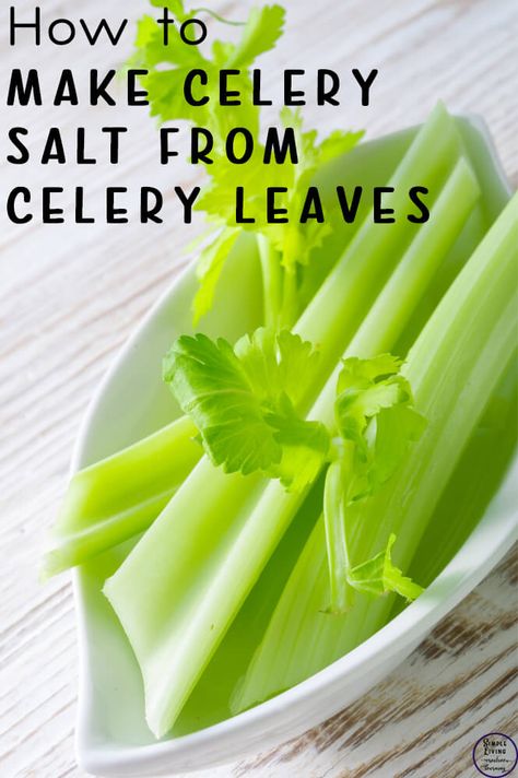 How To Make Celery Salt, Celery Salt Recipes, Celery Leaves Recipe, Celery Leaves What To Do With, Recipes Using Celery, Dehydrated Veggies, Flavored Salt, Celery Leaves, Greens Recipes