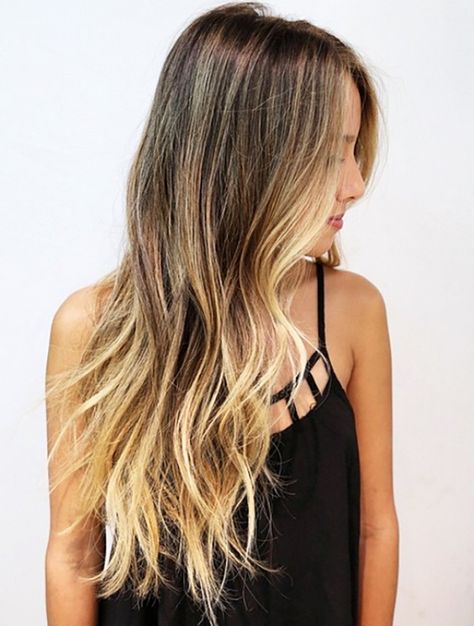 Meet "Lived-In" Hair: The Latest Color Trend That Lasts 6 Months via @byrdiebeauty Blond Balayage, Beachy Hair, Hair Styles 2017, Ombre Hair Color, Blonde Ombre, Makati, Hair Envy, Hair Color Trends, Beach Hair