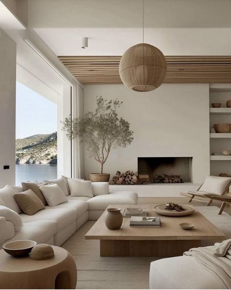 Organic Living Room, Japandi Living Room, Japandi Living, Living Room Scandinavian, Home Design Living Room, Living Room Inspo, Living Room Style, Contemporary Living Room, A Living Room