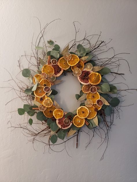 Dried Orange Slices Wreath, Orange Slice Wreath, Dried Fruit Wreath, Dried Citrus Wreath, Dried Citrus Garland, Dried Orange Wreath, Orange Wreath, Oranges Gift, Natural Christmas Decor