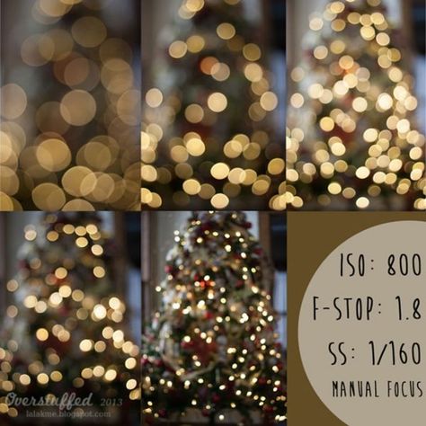 How to achieve Christmas Light bokeh with manual focus Christmas Light Photography, Manual Photography, Gothic Glamour, Diy Christmas Lights, Photography Settings, Photography Cheat Sheets, Photography Basics, Foto Tips, Christmas Photography