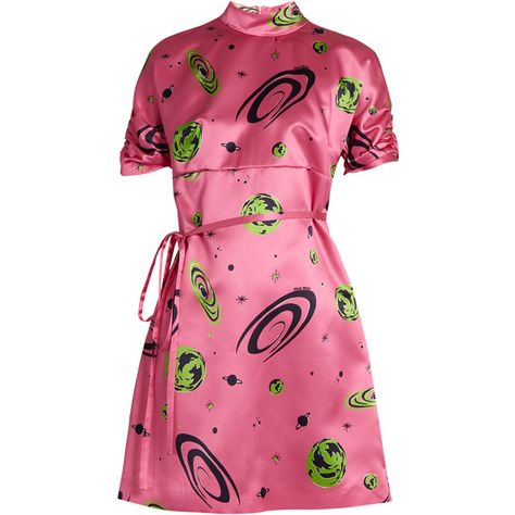 Miu Miu Planet-print duchess-silk dress (€2.130) ❤ liked on Polyvore featuring dresses, pink print, glitter party dresses, short silk dress, high neck dress, short dresses and holiday party dresses Pink Glitter Dress, Galaxy Print Dress, Glitter Party Dress, Silk Party Dress, Night Out Dresses, Cl Fashion, Galaxy Dress, Short Party Dresses, Silk Dress Short