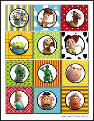 To use in lunch boxes on picks...CupcakeTopper Toy Story Party Printables @Jamie Wise Grizzle Toy Story Party Printables, Toy Story Printables, Buzz Lightyear Party, Toy Story Cupcakes, Dibujos Toy Story, Toy Story Theme, Trendy Toys, Big Moon, Birthday Party Printables