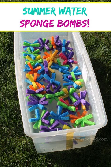 Diy Sponges, Fun Outdoor Games, Backyard Birthday, Sensory Boxes, Water Party, Summer Water, Summer Games, Backyard Games, Summer Birthday