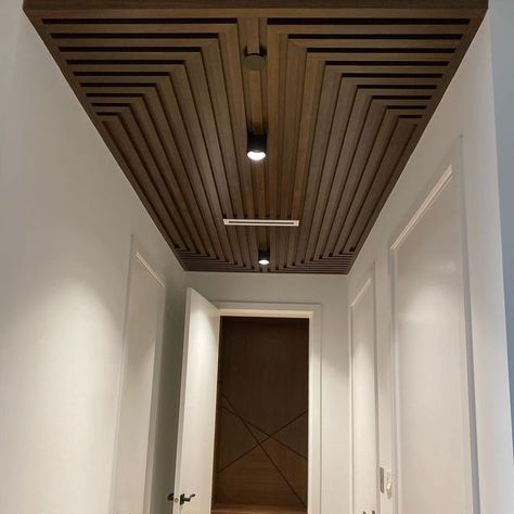 Wood Ceiling Design Ideas, Modern Pvc Ceiling Design, Cladding Designs Interior, Wooden Pvc Ceiling Design, Pvc Interior Design, Duplex False Ceiling Design, Wooden False Ceiling Design For Bedroom, Mdf Ceiling Design, Wpc Ceiling Design