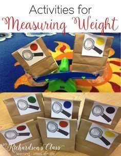 These measuring weight activities are sure to keep your kindergarten and first graders engaged! My students were GLUED to this lesson! It's a must-do for sure! Measuring Weight Activities, Weight Kindergarten, Weight Activities, Measuring Mass, Mass Activities, Senior Infants, Teaching Measurement, Measurement Kindergarten, Maths Activity