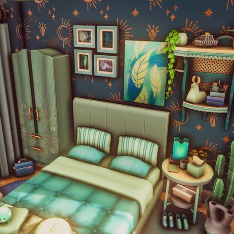 💦Cozy Blue Bedroom 💦 Hello Peoples! 💙💙💙 This is my first contribution to the #9DaysRoomChallenge by the amazing @axiisims. I chose a blue bedroom. Because I really wanted to do this challenge, luckily there is no deadline! I'm trying to build all 9 rooms, I hope I can get it done haha. And when I hear the color blue, I immediately think of a very dear person to whom I would also like to send my best wishes to @beckieebabeebuilds_x 💙💙💙 #sims4 #sims4build #sims4builds #sims4house #sims4ho... Cozy Blue Bedroom, Sims Bedroom, Sims House Plans, The Color Blue, Sims 4 Build, Get It Done, Sims House, Blue Bedroom, Best Wishes