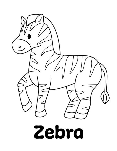 Zebra Coloring Page from LittleBeeFamily.com Zoo Coloring Sheets Free Printable, Africa Animals Coloring Pages, Safari Animal Coloring Pages Free Printable, Animals To Color Free Printable, Zebra Easy Drawing, Zebra Outline Drawing, Zebra Template Free Printable, Wild Animals Preschool Activities Free Printable, Zebra Coloring Pages Free Printable