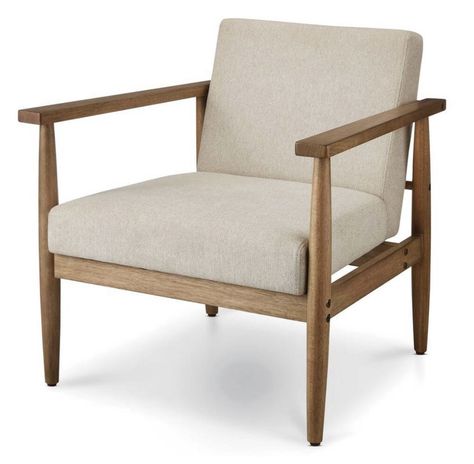 CANVAS Holliston Accent Chair - Canadian Tire Seasonal Pillows, Beige Chair, Condo Living, Living Room Sets Furniture, Canadian Tire, Living Room Inspo, A Chair, Lounge Chairs, Accent Chair