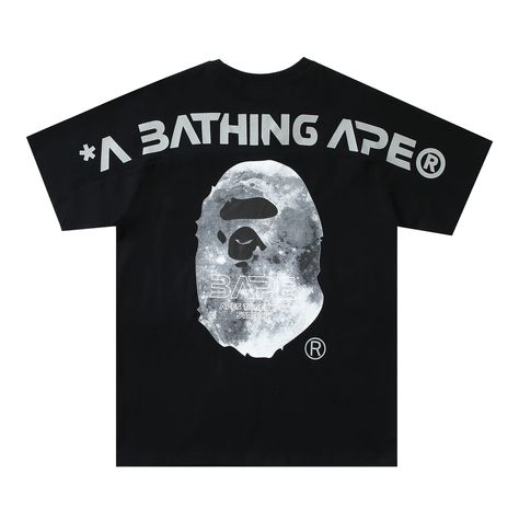 Bape Ape, Bape Black, Bape T Shirt, Bape Shirt, Shark Mouth, Overalls Shorts, Hip Hop Tee, Mouth Design, Camo And Pink