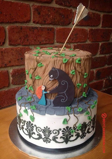 Brave Birthday Cakes, Movie Birthday Cake, Merida Cake, Merida Birthday Party, Brave Cakes, Brave Birthday Party, Movie Cake, Brave Movie, Prince Cake