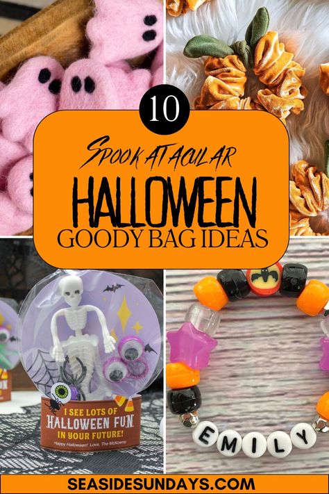 These Halloweeen goody bag ideas are perfect for your little trick or treaters! From cute Halloween giveaways to Halloween loot bag ideas for a crowd, we have lots of adorable handmade ideas you can use at your next halloween party! Halloween Loot Bag Ideas, Halloween Goodie Bag Ideas, Halloween Giveaway Ideas, Loot Bag Ideas, Goody Bag Ideas, Halloween Goodie Bags, Trick Or Treaters, Playdough Kits, Thank You Presents