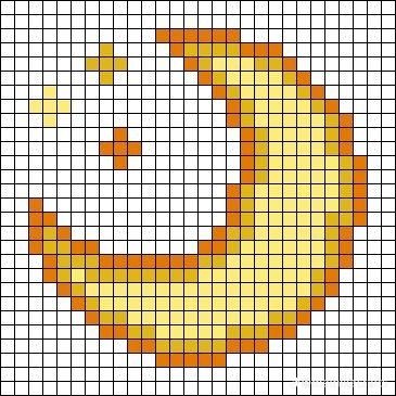 Animal Grid Patterns, Grid Pattern Art, Moon Pixel Art Grid, Alpha Patterns Moon, Pixel Art Pattern Simple, Sun And Moon Pixel Art, Alpha Pixel Art, Book Alpha Pattern, Alpha Crochet Patterns Easy