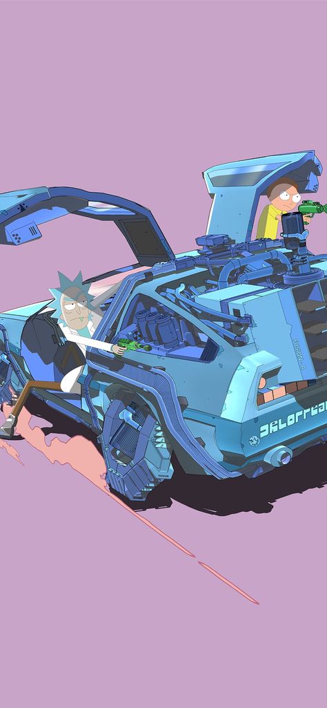 toyota corolla touring sports Delorean Car, Rick E Morty, Rick And Morty Image, Rick And Morty Stickers, Rick And Morty Characters, Future Wallpaper, Rick Y Morty, Cool Wallpapers Cartoon, Adult Swim