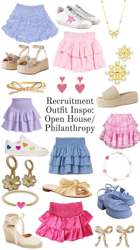 Sorority Girls Outfit, Sorority Recruitment Outfits Rush Week, Sorority Rush Week Outfits, Sorority Rush Week, Rush Week Outfits, Dressy Summer Outfits, Rush Week, Tech Clothing, Week Outfits