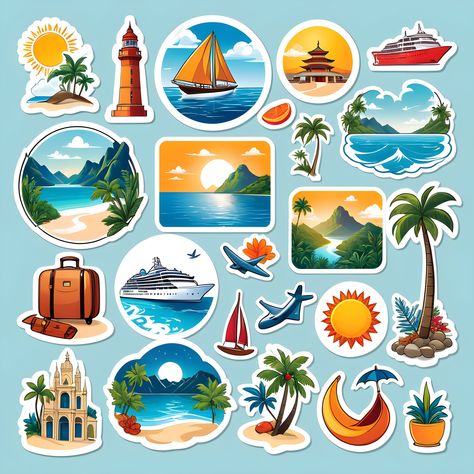 "Are you a Stickers Lover? Do you love collecting stickers? Or do you have children who love them and love collecting them? Look no further!! Perfect for Kid's Crafts and Scrapbooking!  Travel Lovers Stickers (Digital Download) PLEASE NOTE THIS IS A DIGITAL DOWNLOAD. YOU WILL NOT RECEIVE PHYSICAL PAPER STICKERS. Once you have downloaded the PDF I recommend using Sticker Mule for your stickers. https://www.stickermule.com/uk/products/sticker-sheets but please feel free to use the sticker supplier of your choice or you can purchase blank sticker sheets online, just type in \"Sticker Sheets\" in the search engine." Travel Stickers Aesthetic, Summer Stickers Printable, Travel Stickers Printable, Collecting Stickers, Lovers Stickers, Sticker Mule, Travel Clipart, Stickers Digital, Sticker Template