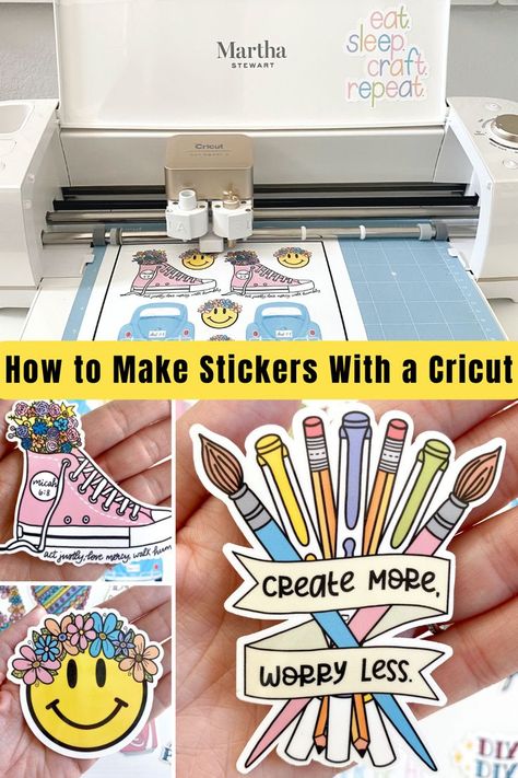 How To Make Ur Own Stickers, How To Make Stickers To Sell, Crafts For Traveling, Fun Sticker Ideas, How To Make Your Own Stickers, Cricut Labels, Stickers Design Ideas, Sticker Design Ideas, Cricut Stickers