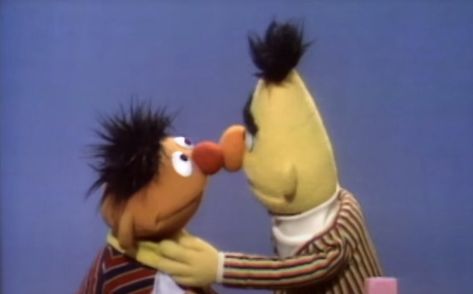 Sesame Street Matching Pfp, Bert And Ernie Matching Pfp, Meet The Robinsons Aesthetic, Ernie And Burt, Bert Ernie, Sesame Street Fanart, Ernie X Bert, Ernie Sesame Street, Bert And Ernie Tattoo