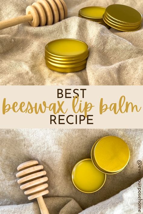 best beeswax lip balm recipe Beeswax Lip Balm Recipe, Bees Wax Lip Balm, Chapstick Recipe, Natural Lip Balm Recipe, Beeswax Diy, Beeswax Recipes, Bee Ideas, Lip Balm Recipe, Diy Lip Balm Recipes