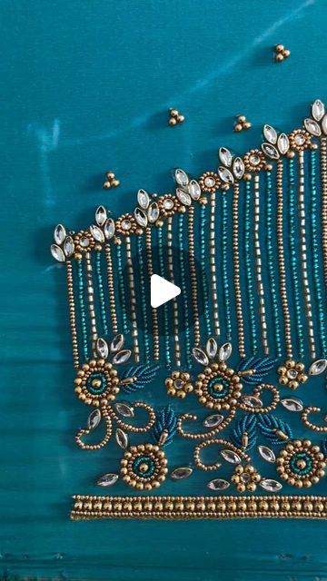 Simple Aariwork Blouse Design, Aari Designs For Blouse, New Aari Work Blouse Designs, Aari Work Blouse Simple Design, Simple Blouse Design, Bridal Aari Work Blouse, Simple Aari Work Blouse, Bridal Aari Work, Aari Work Blouse Design