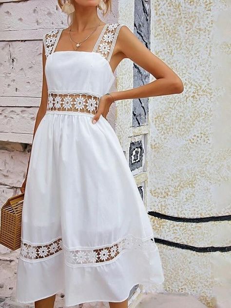 White dress outfit summer