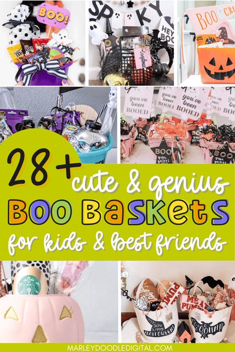 See the best 28+ creative DIY Halloween Boo Basket ideas for everyone on your list, including your kids, teachers, neighbors, and more! Includes free printable 'You've Been Booed' and 'We've Been Booed' tags and signs to make spreading Halloween cheer even easier. Affordable Boo Basket Ideas, Dollar Tree Boo Basket Ideas, Dollar Tree Boo Basket, Diy Halloween Basket, Boo Basket Ideas For Girlfriend, Boo Basket Ideas For Best Friend, Halloween Boo Basket Ideas, Halloween Free Printables, Free Halloween Games